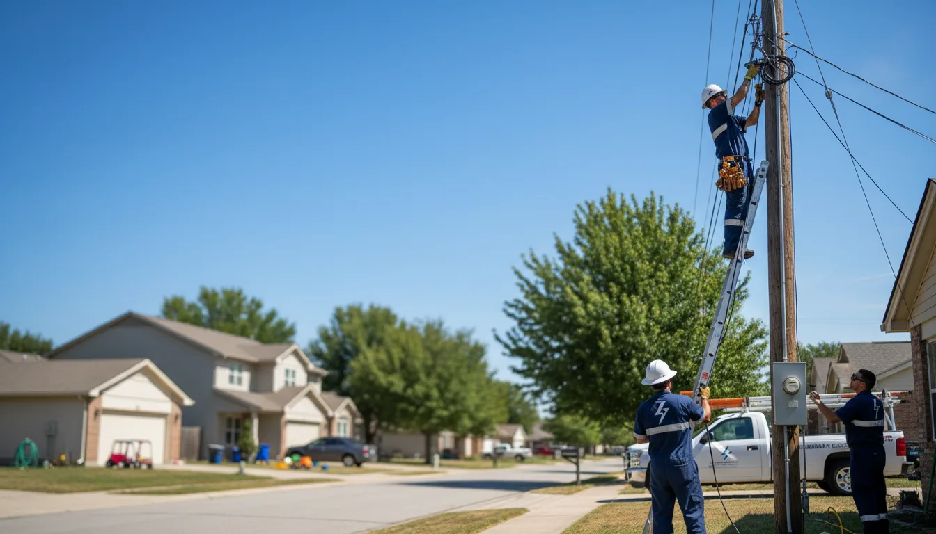 Residential electrician providing installation services in St Columbans, NE